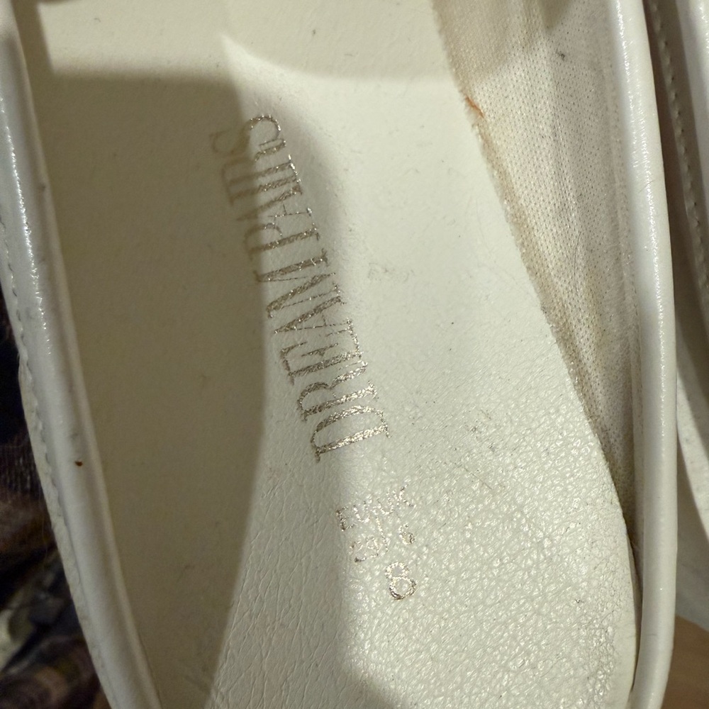 Dream Pairs White Mules with Gold Chain 8 - Picture 3 of 5
